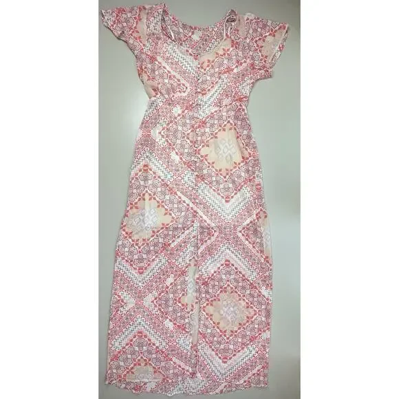 Express Women Sheer Aztec Button Front Maxi Dress Size M Coachella Festival Boho - Picture 3 of 16